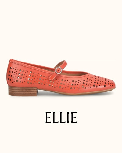 Presentamos el modelo Ellie Mary Jane en rojo.