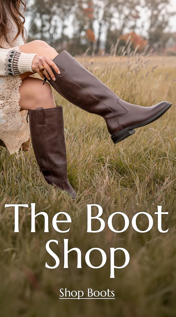 The boot shop. Shop boots. Featuring the Samantha II tall boot in brown.