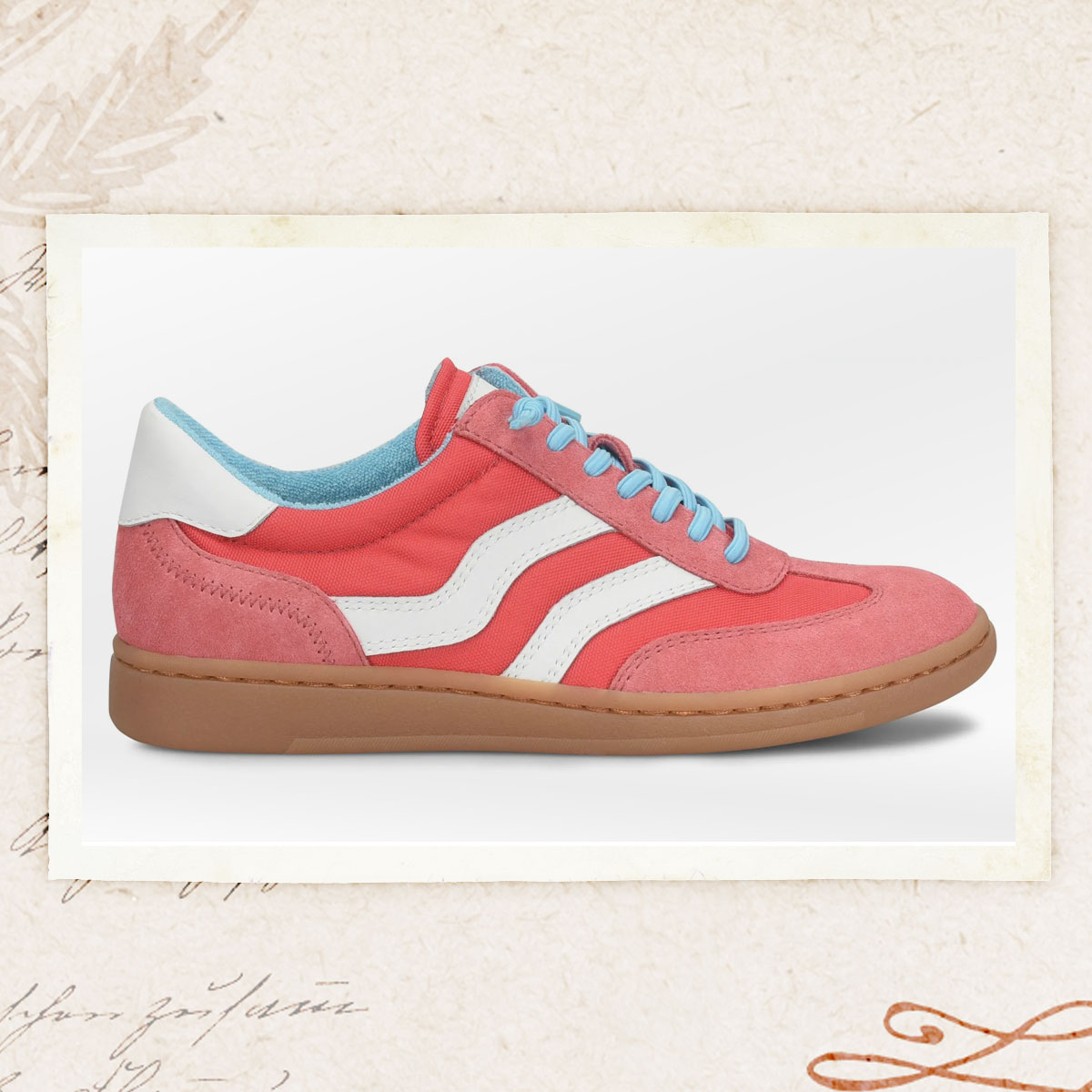 Presentamos la zapatilla Remmi en rojo.