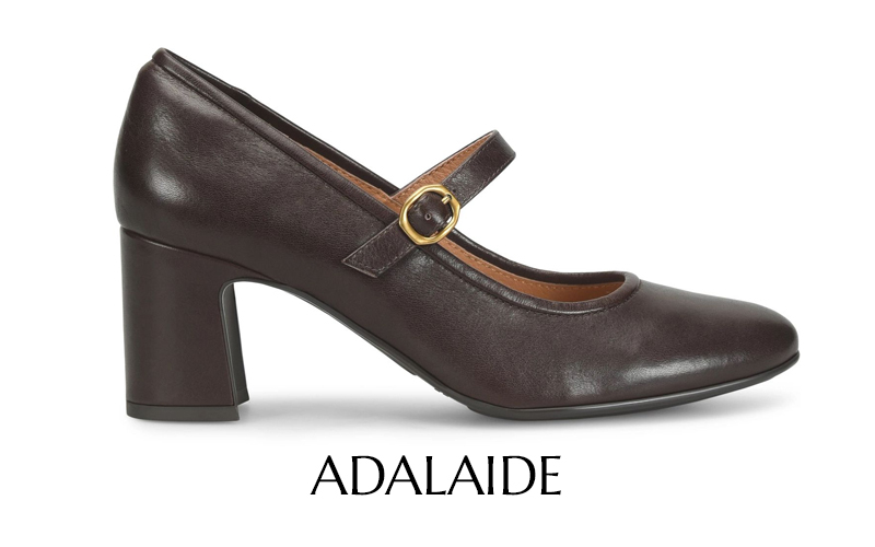 Presentamos el zapato Adalaide en color marr&oacute;n.