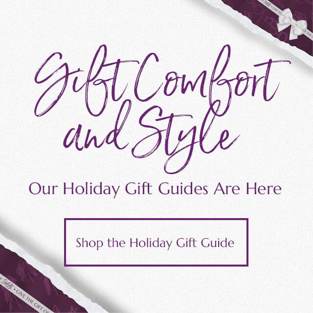Gift Comfort and Style. Our Holiday Gift Guides Are Here. Featuring the Shary, Lavina and Pecola booties and wedges in Brown, Tan and Grey. Shop the Holiday Gift Guide.