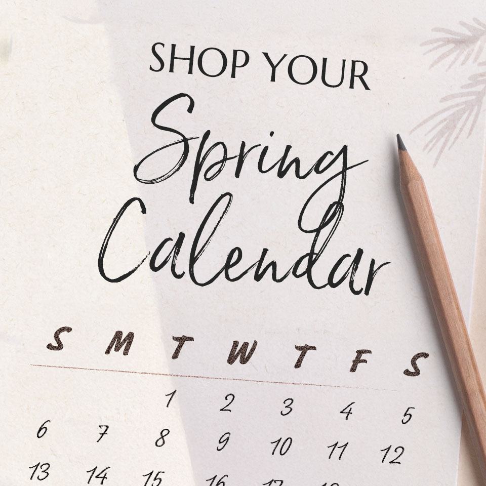 Shop your Spring Calendar. Featuring the Remmi sneaker in red, dorathy sandal in white and the Bali II in brown.
