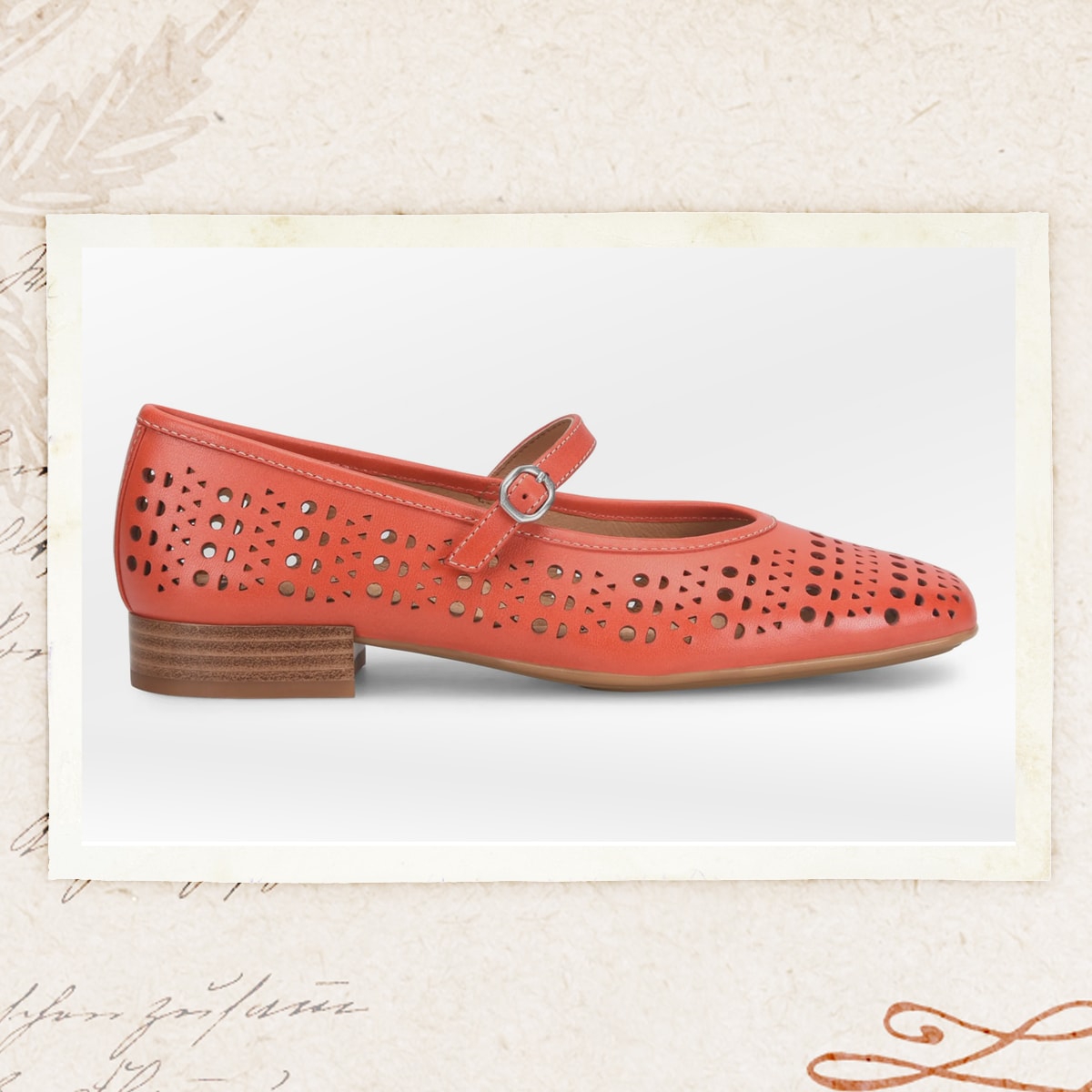Presentamos el modelo Ellie Mary Jane en rojo.