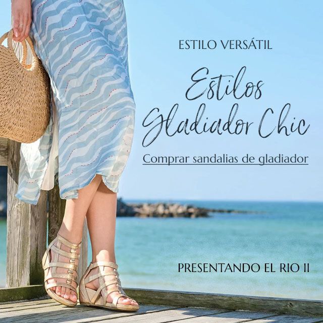 Estilo versátil: Looks chic de gladiador. Compra sandalias de gladiador. Presentamos el modelo Rio II.