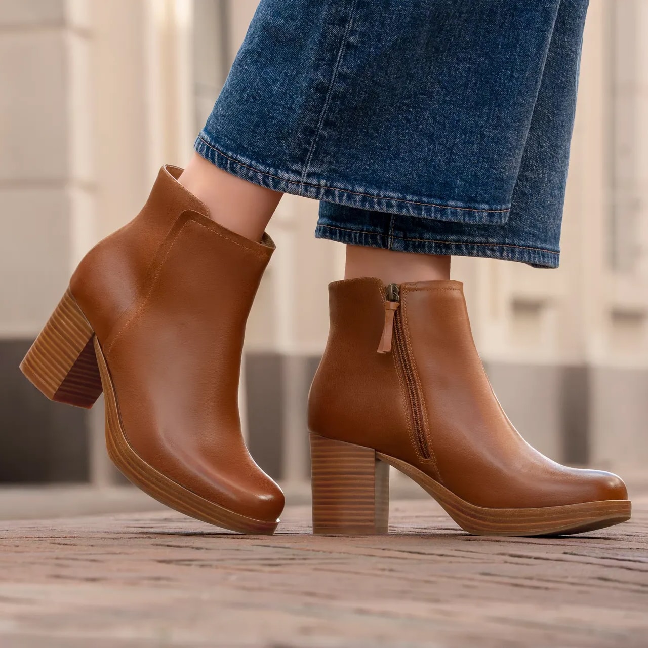 Featuring the Kendall boot in brown.