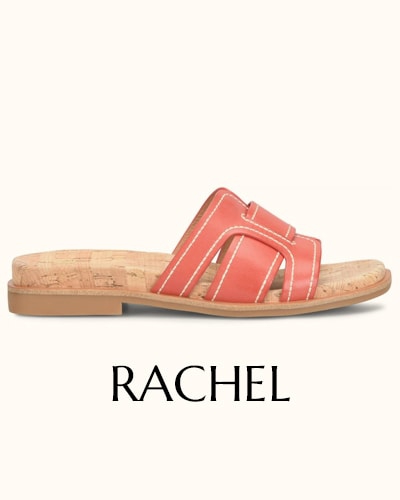 Presentamos la sandalia Rachel en rojo.