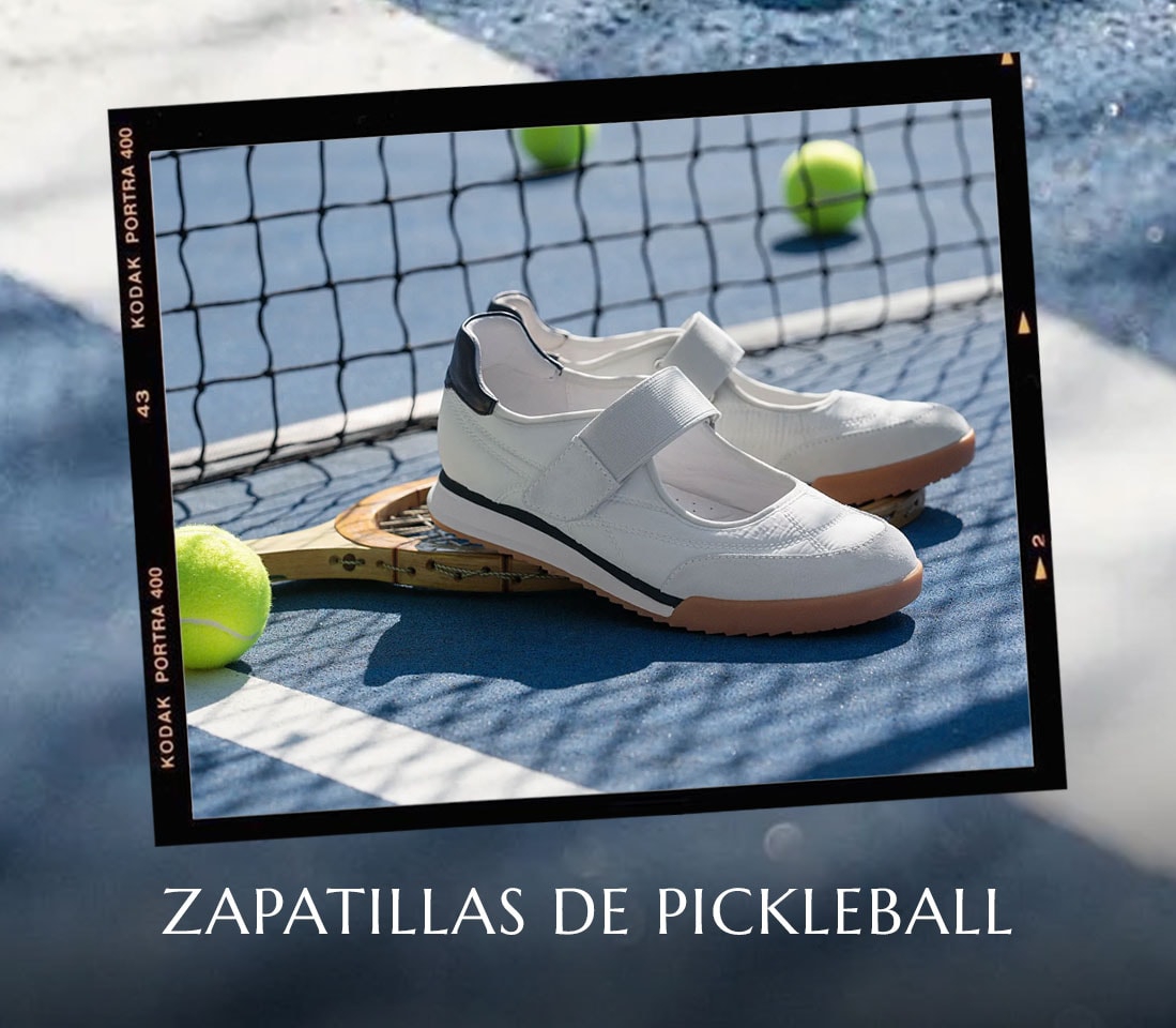 Zapatillas de pickleball. Presentamos la zapatilla Kelly Mary Jane en color blanco.