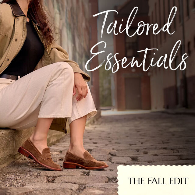 Tailored Essentials. The Fall Edit. Featuring the Mara loafer in brown.