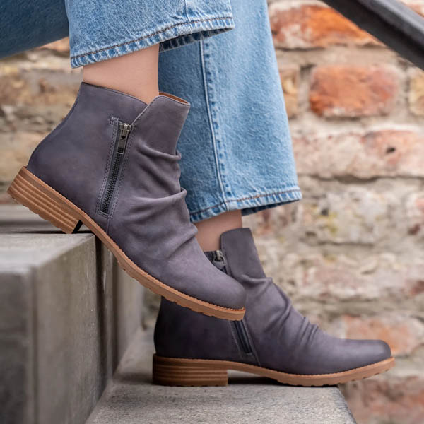 Featuring Beckie II bootie in grey. Shop Beckie II.