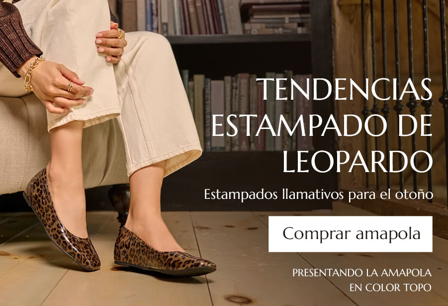 Tendencias Estampado de leopardo. Estampados llamativos para el otoño. Presentando la amapola en color topo. Comprar amapola.